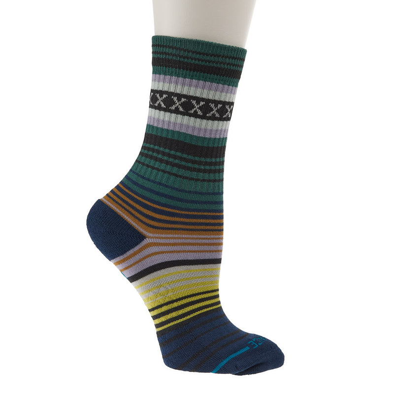 Stance Kid's Mix Stripe Deep Teal Crew Socks 3 Pack