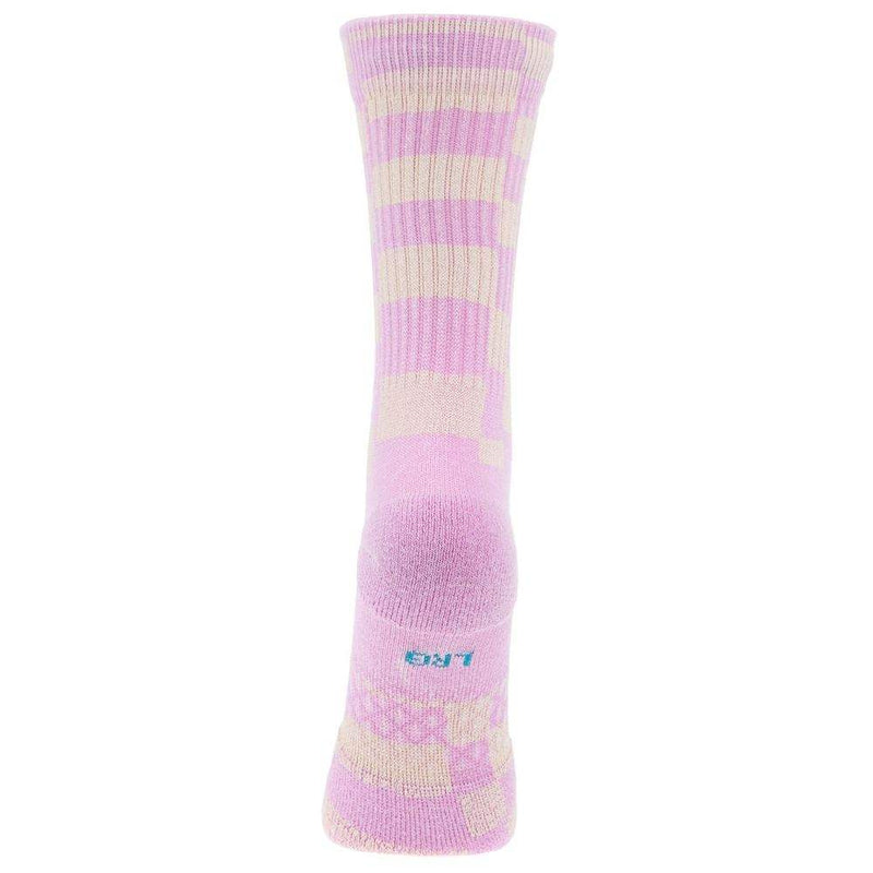 Stance Kids Checkidy Check Pink Crew Sock