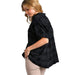 Umgee Usa Inc. Women's Black Button Polka Dot Top