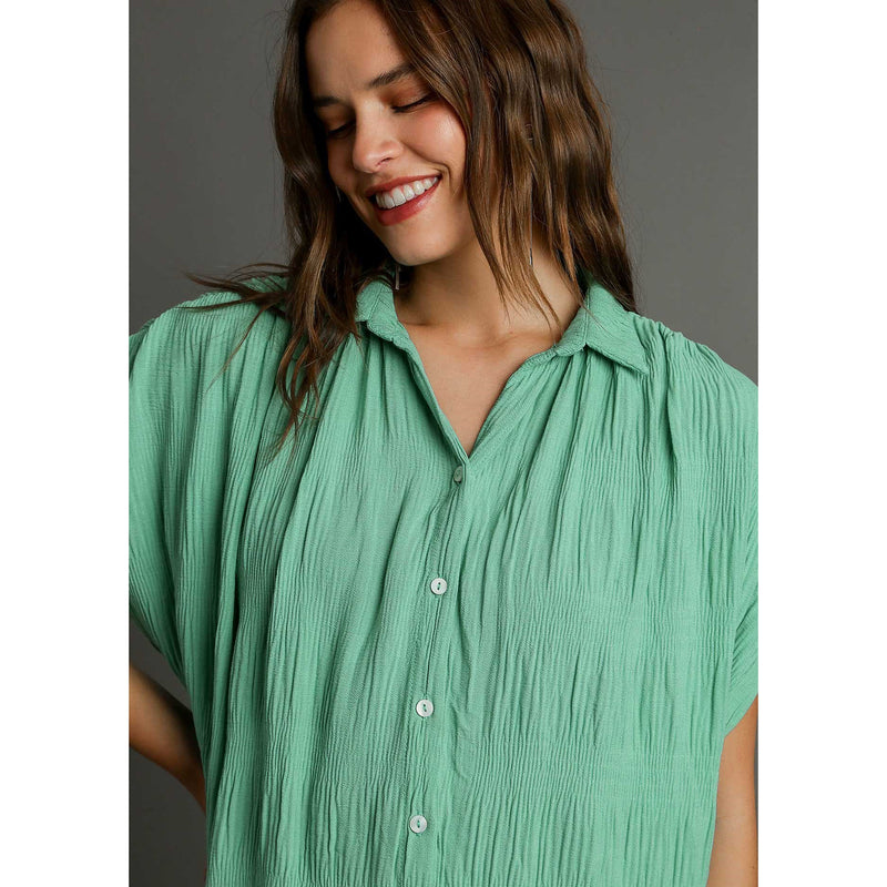 Umgee Usa Inc. Women's Emerald Button Top