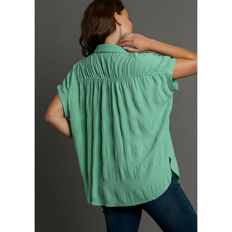 Umgee Usa Inc. Women's Emerald Button Top