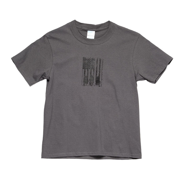 Moss Brothers Boys American Posse Charcoal Tee