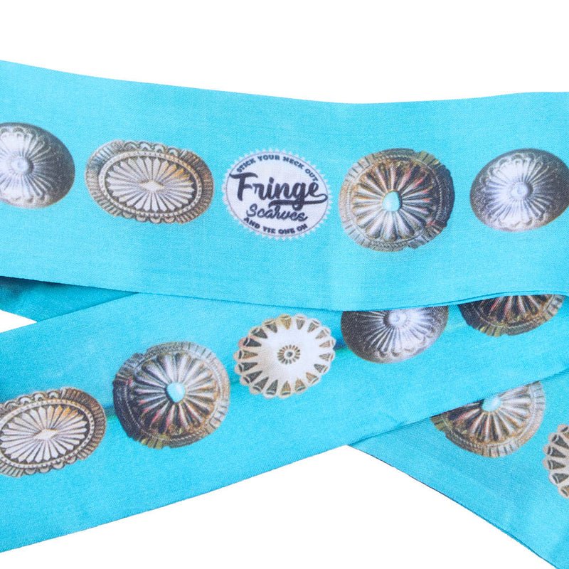 Fringe Scarves Kingsman Turquoise Twilly