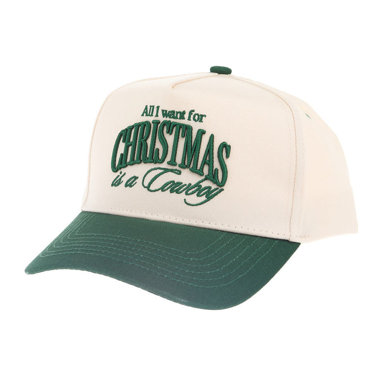 Kenzkustomz All I Want For Christmas Is A Cowboy Green Trucker Cap