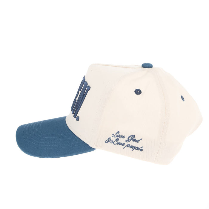Kenzkustomz Amen Slate Blue Vintage Trucker Cap