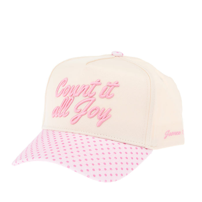Kenzkustomz Pink Polka Dot Count It All Joy Cap