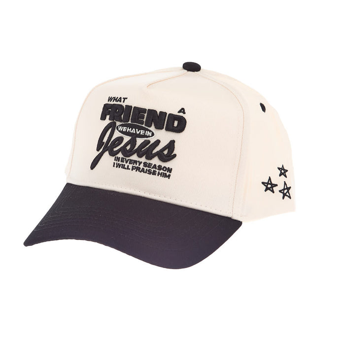 Kenzkustomz Friend In Jesus Black Vintage Trucker Cap