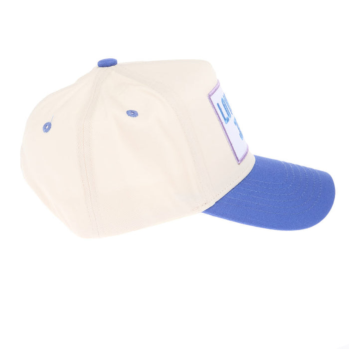 Kenzkustomz Love Like Jesus Periwinkle Vintage Trucker Cap