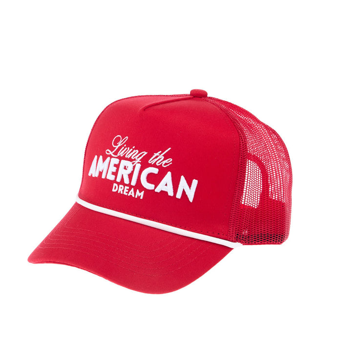 Kenzkustomz Women's Red Living The American Dream Cap
