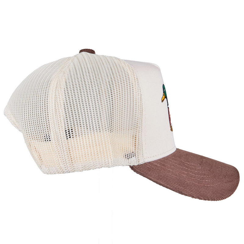 Kenzkustomz Lucky Duck Brown Corduroy Cap