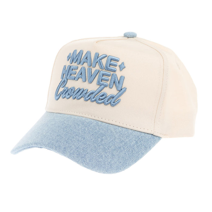 Kenzkustomz Make Heaven Crowded Denim Blue Trucker Cap