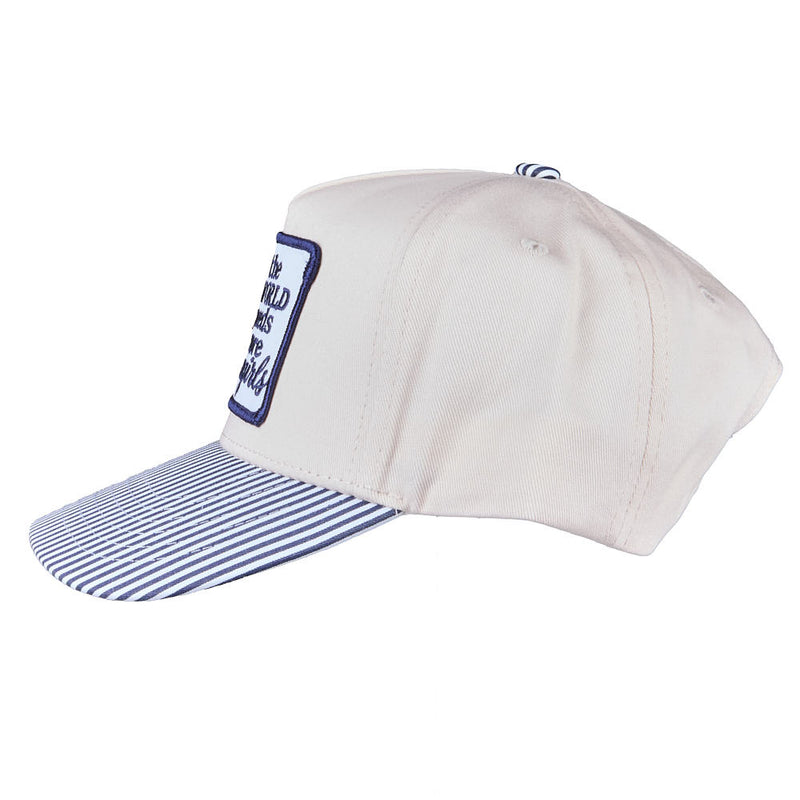 Kenzkustomz The World Needs More Cowgirls Blue Striped Cap