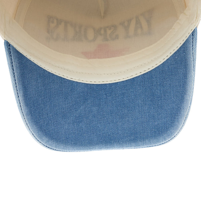 Kenzkustomz Yay Sports Denim Blue Vintage Trucker Cap