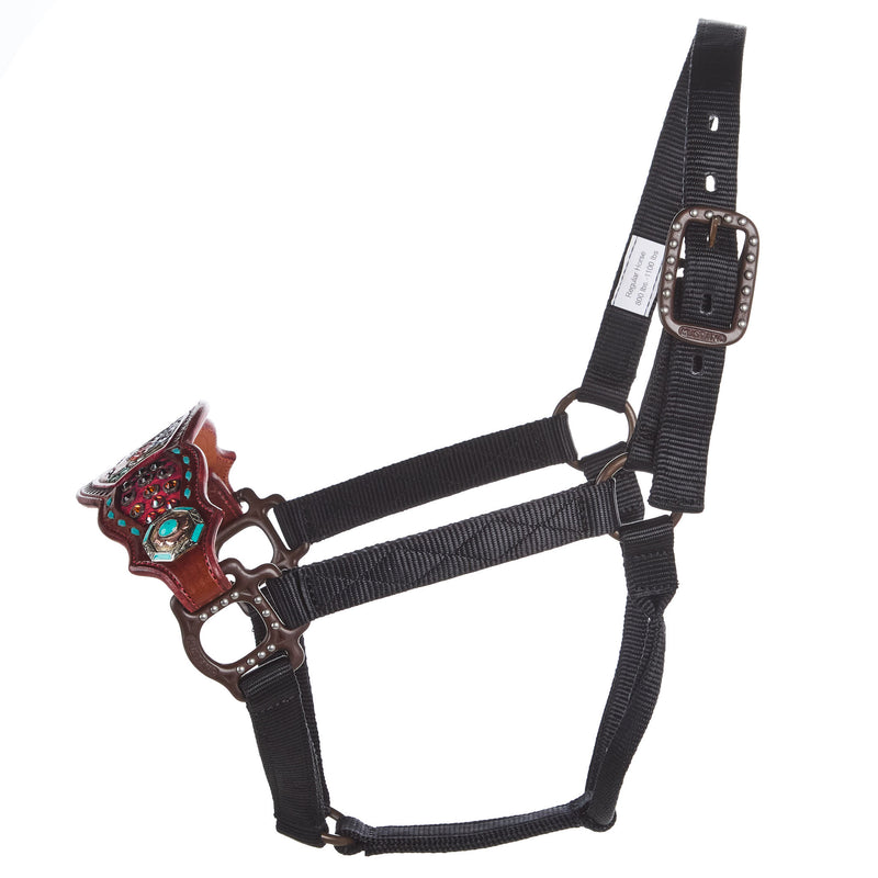 Kk Leathers Red Serape Desert Bronc Halter