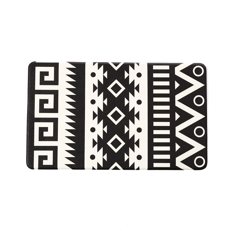 Rod's True Western Black and White Southwest Anti-Fatigue Kitchen Floor Mat