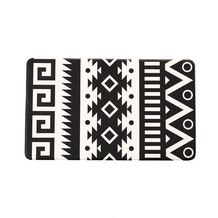 Rod's True Western Black and White Southwest Anti-Fatigue Kitchen Floor Mat