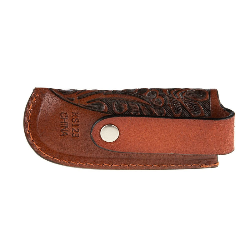 Western Fashion Leather Tooled Knife Sheath KS123