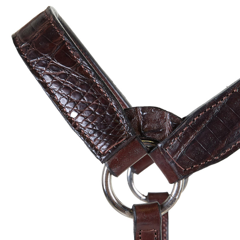 Kathys Show Equipment Genuine Caiman Leather Show Halter