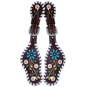 Rafter T Ranch Company Floral Vine Youth Spur Straps