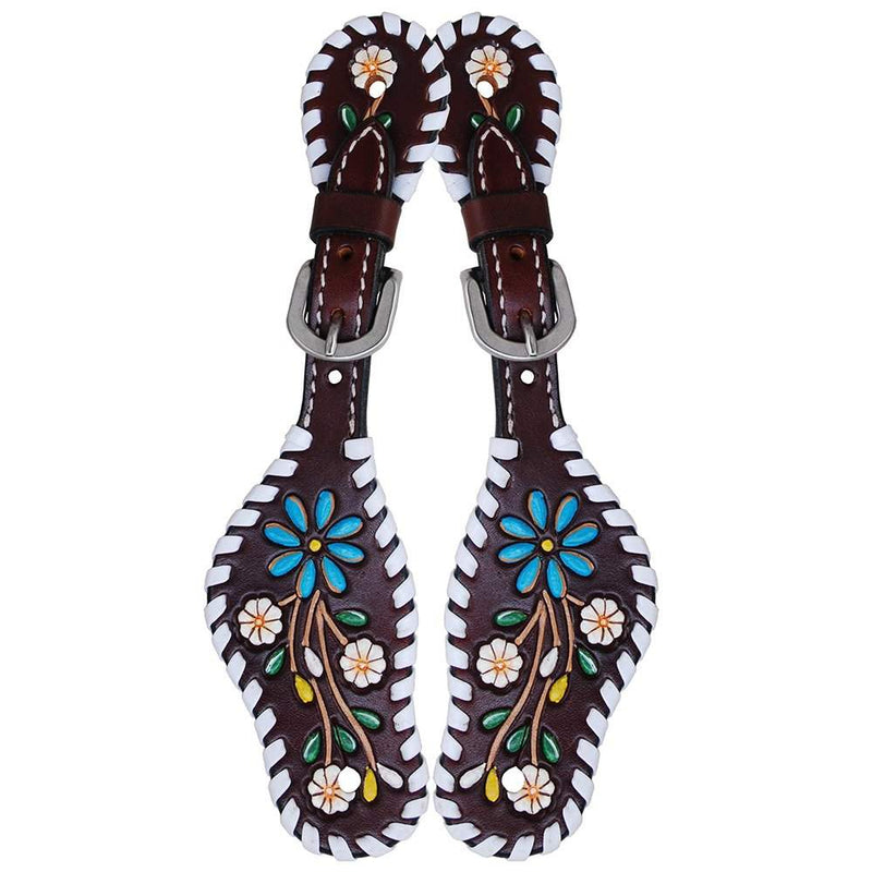 Rafter T Ranch Company Floral Vine Youth Spur Straps