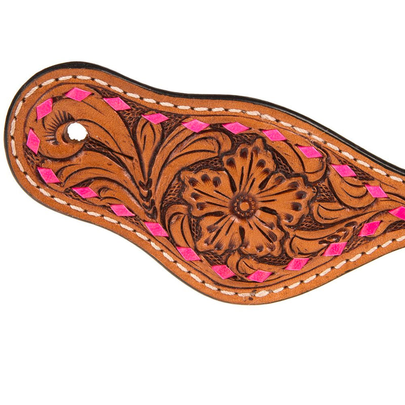 Rafter T Ranch Company Youth Floral Spur Strap with Buckstitching