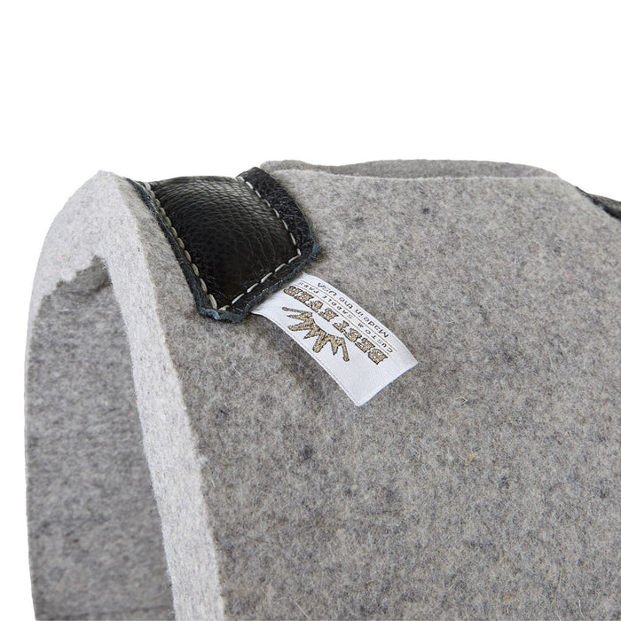 Best Ever Pads 1in Gray Kush Saddle Pad with Royal Blue Crown