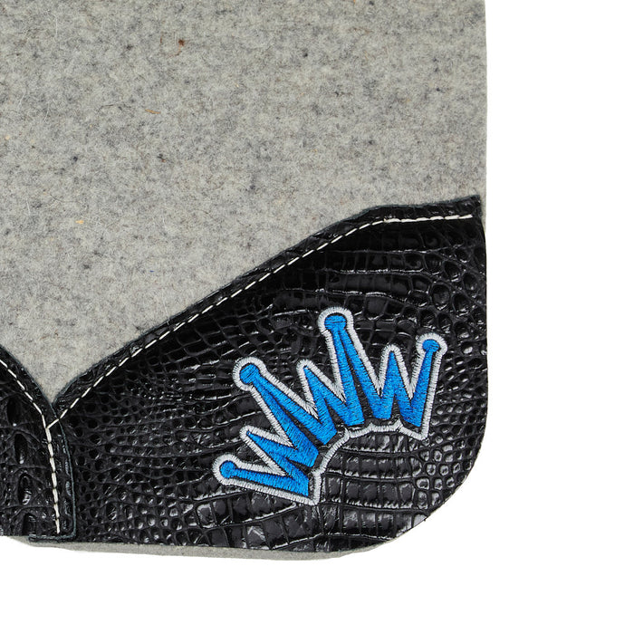 Best Ever Pads Kush 1 1/4in Felt Saddle Pad with Black Gator Wear Leathers