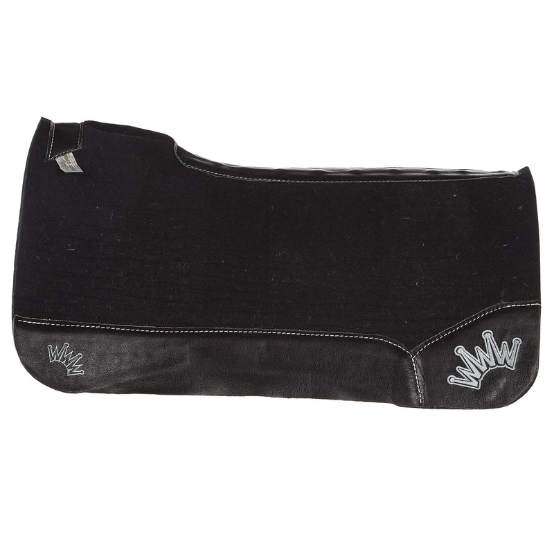 Best Ever Pads 1 1/4 Inch Kush Black Felt Saddle Pad