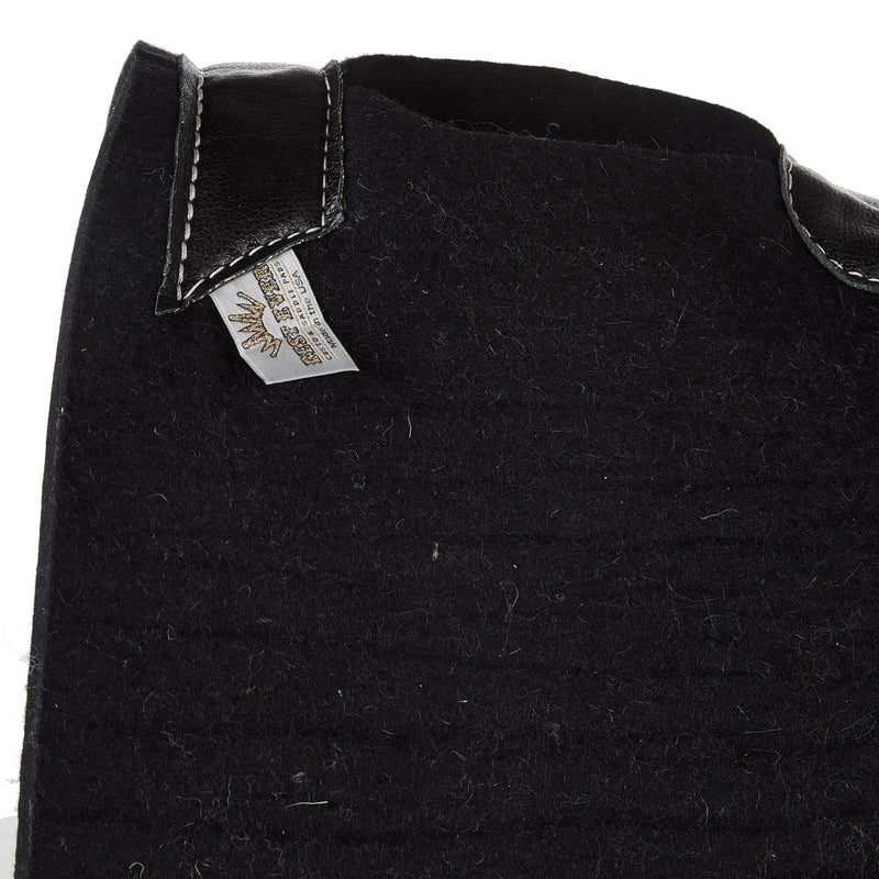 Best Ever Pads 1 1/4 Inch Kush Black Felt Saddle Pad