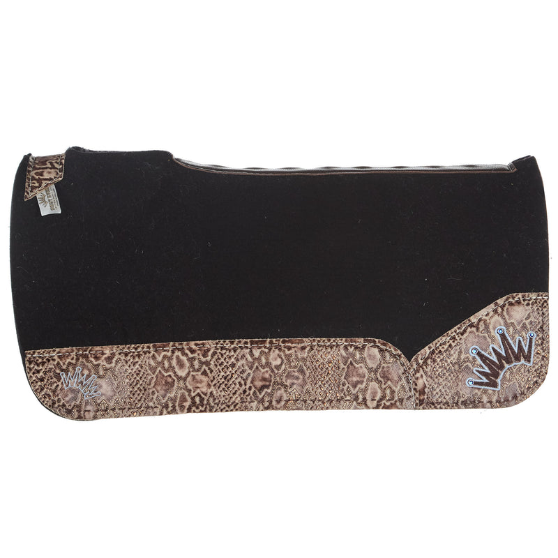 Best Ever Pads Kush Python Buckstitch Felt Saddle Pad