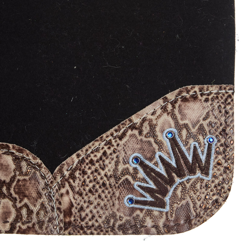 Best Ever Pads Kush Python Buckstitch Felt Saddle Pad