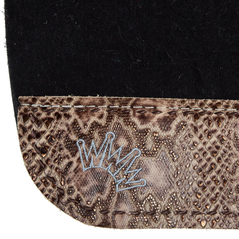 Best Ever Pads Kush Python Buckstitch Felt Saddle Pad