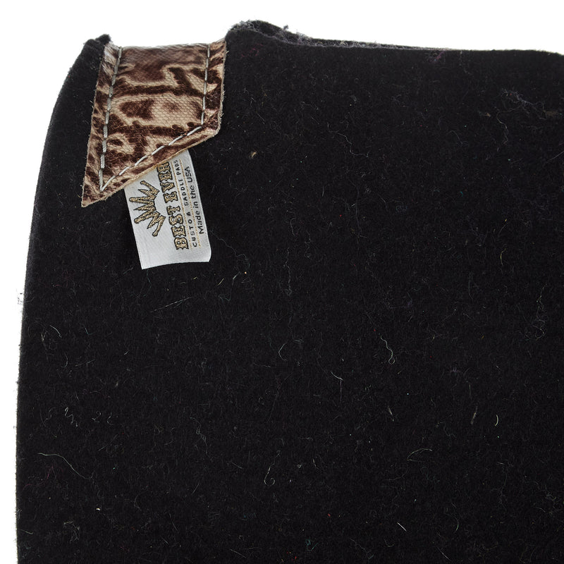 Best Ever Pads Kush Python Buckstitch Felt Saddle Pad