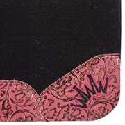 Best Ever Pads Kush Pink Floral Black Felt Saddle Pad