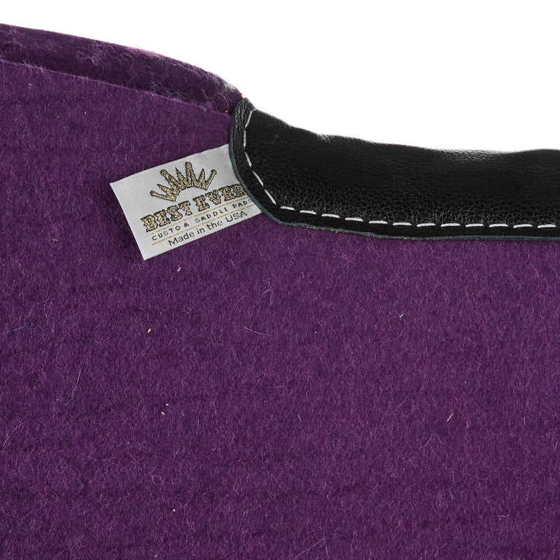 Best Ever Pads Kush Black Floral Purple Felt Wither Relief Saddle Pad