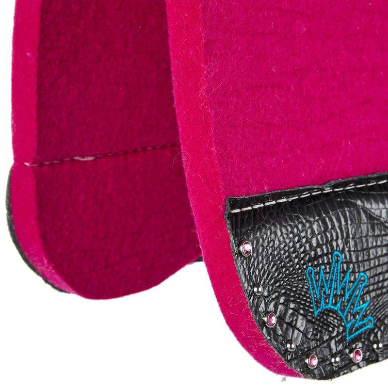 Best Ever Pads Kush Black Gator Hot Pink Felt Wither Relief Saddle Pad