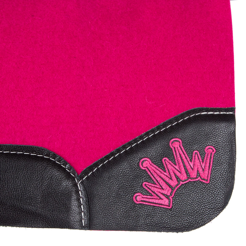 Best Ever Pads Kush Hot Pink Felt Saddle Pad