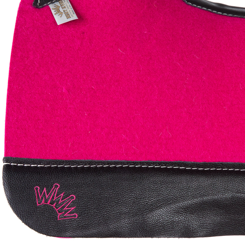 Best Ever Pads Kush Hot Pink Felt Saddle Pad