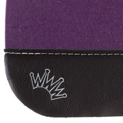 Best Ever Pads Kush 3/4 Inch Purple Felt Saddle Pad with Black Wear Leathers