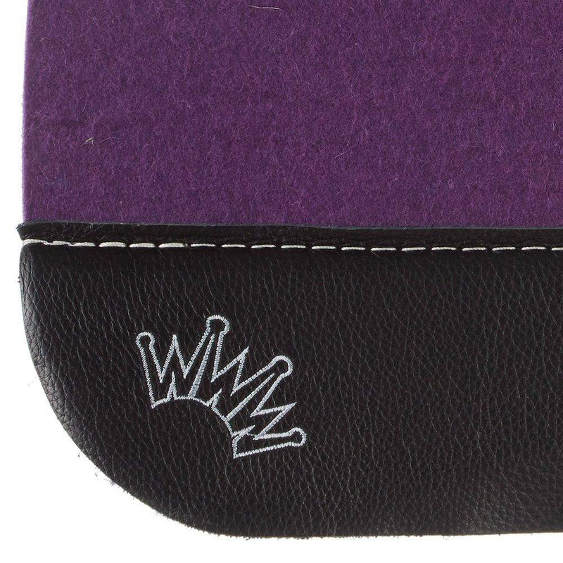 Best Ever Pads Kush 3/4 Inch Purple Felt Saddle Pad with Black Wear Leathers