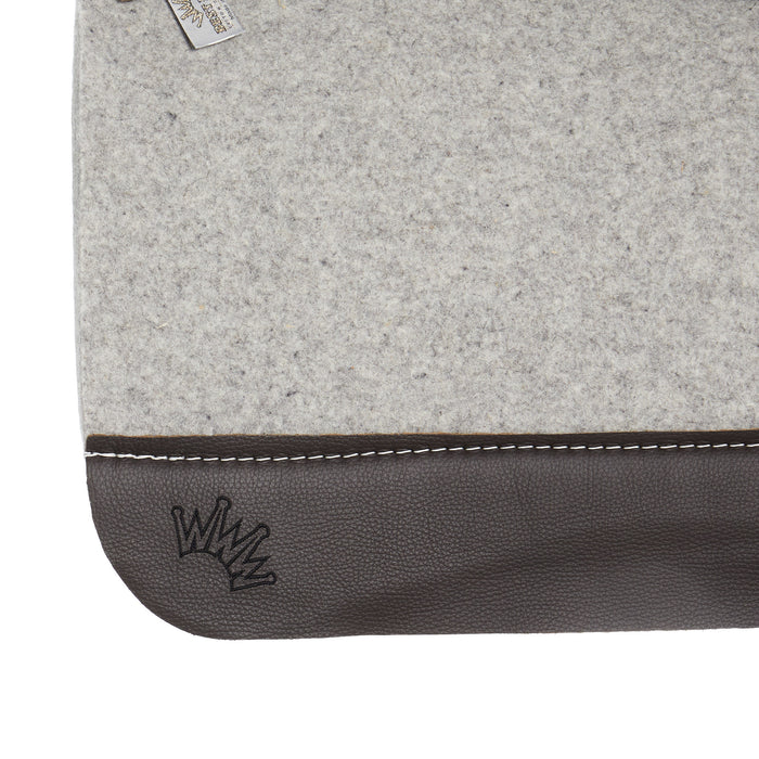 Best Ever Pads Kush 3/4 Inch Felt Saddle Pad with Brown Wear Leathers