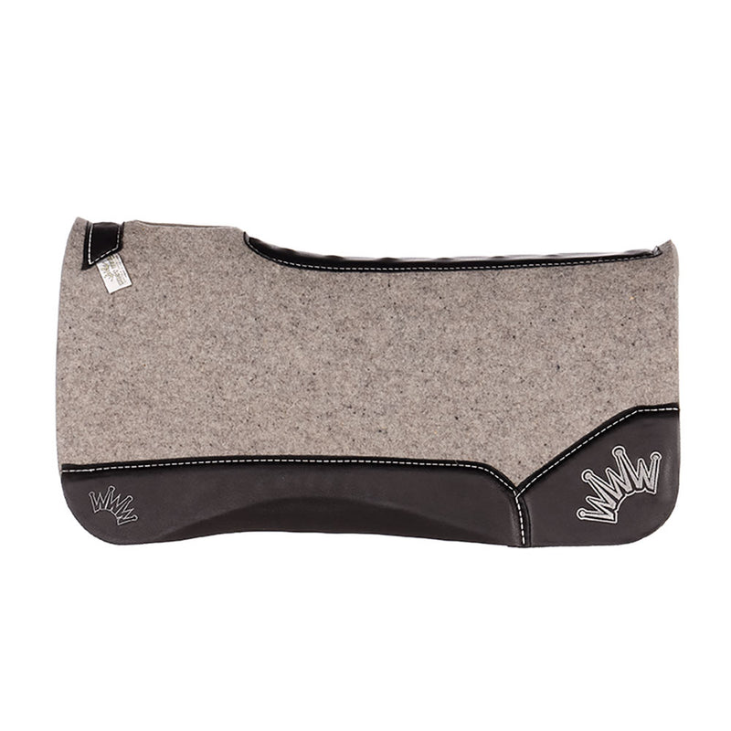 Best Ever Pads Kush 1 Inch Felt Saddle Pad with Black Wear Leathers