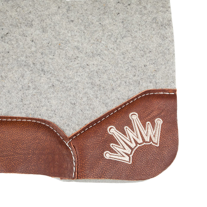 Best Ever Pads Kush 1 1/4in Smooth Brown Saddle Pad