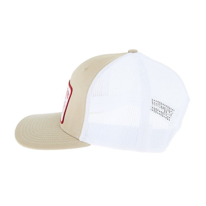Cactus Alley Hat Co Bucking Horse Khaki/White Cap