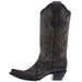 Circle G Women's Black Embroidery 13 Top Snip Toe Cowgirl Boot