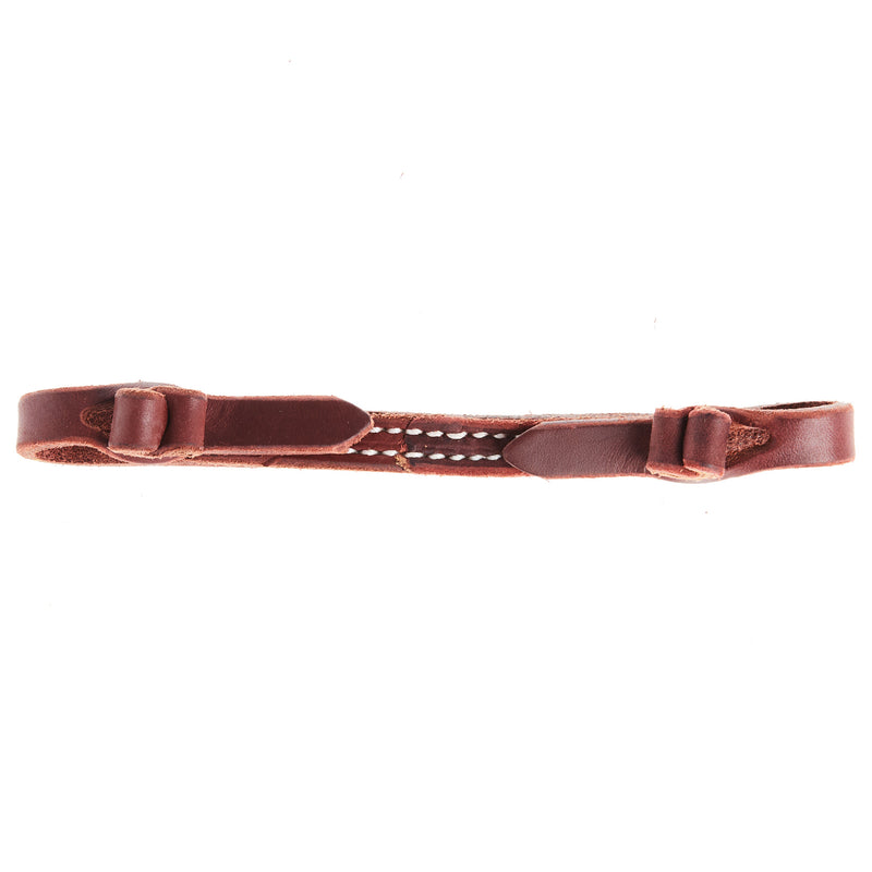 NRS TACK Rolled Knot Burgundy Latigo Horse Curb Strap