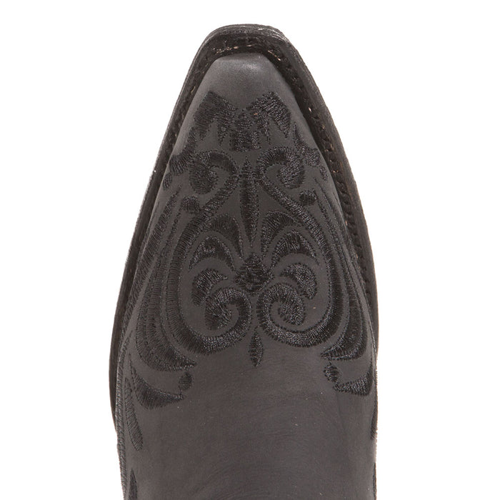 Circle G Women's Black Filigree Snip Toe Cowgirl Boots