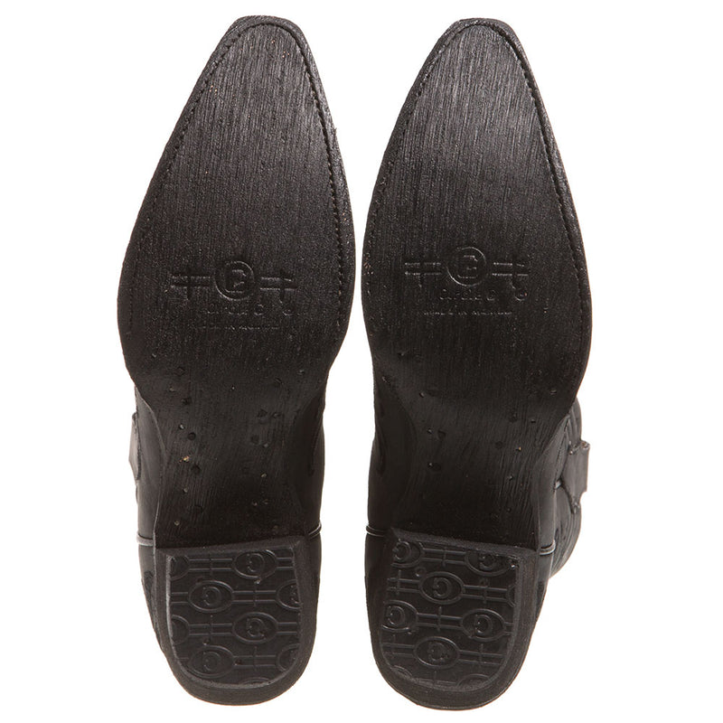 Circle G Women's Black Filigree Snip Toe Cowgirl Boots
