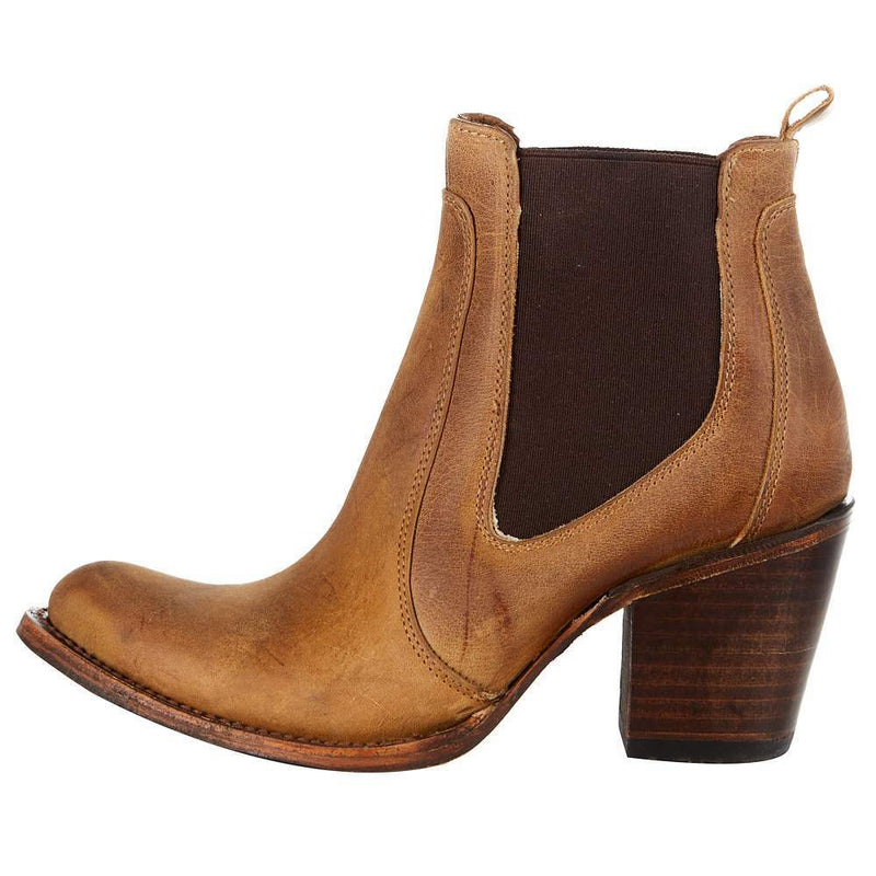 Circle G Womens Tan/Elastic Ankle Bootie