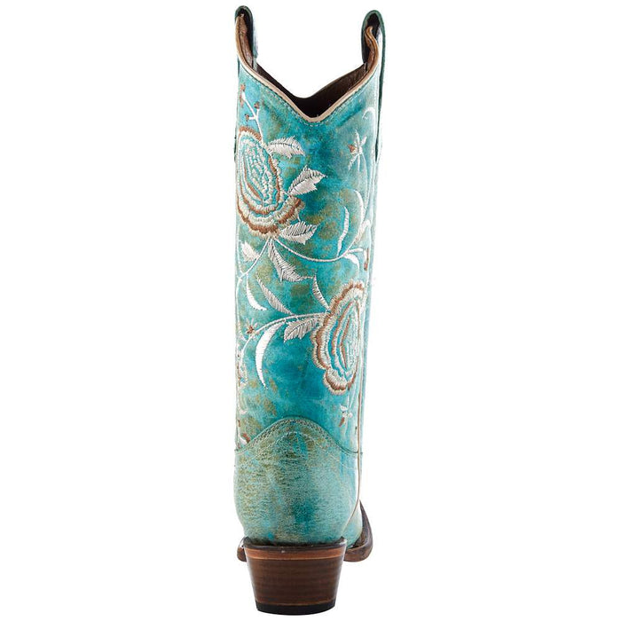Circle G Womens Circle G Turquoise Floral Embroiderey Boot